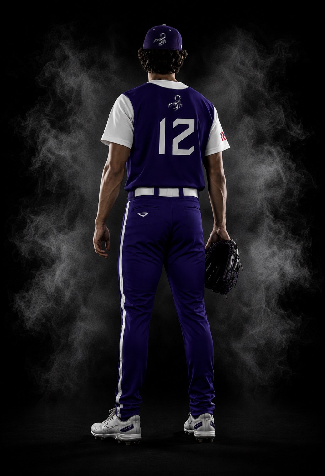 Purple Fall uniform: back view